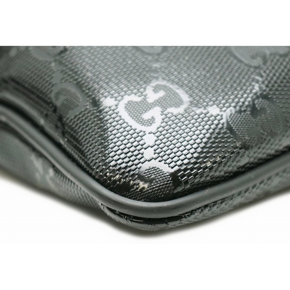 Gucci Implement Leather Flat Black Crossbody Gg B… - image 3